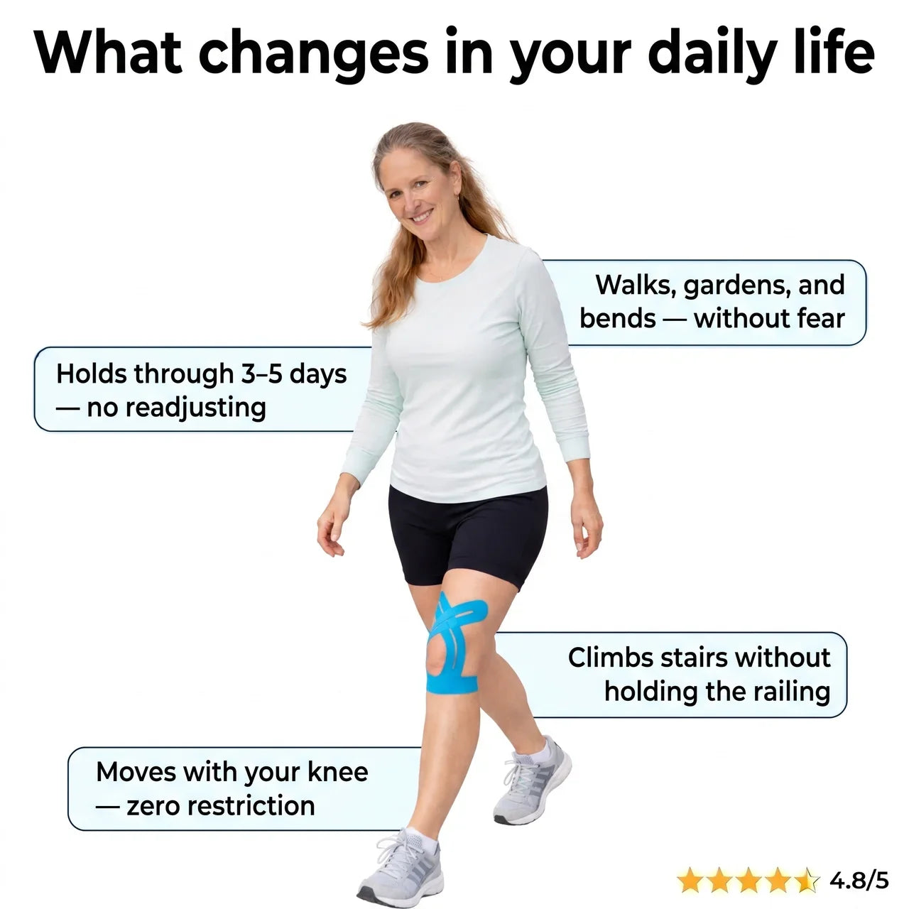 CLENZY Knee Support Kinesiology Tape